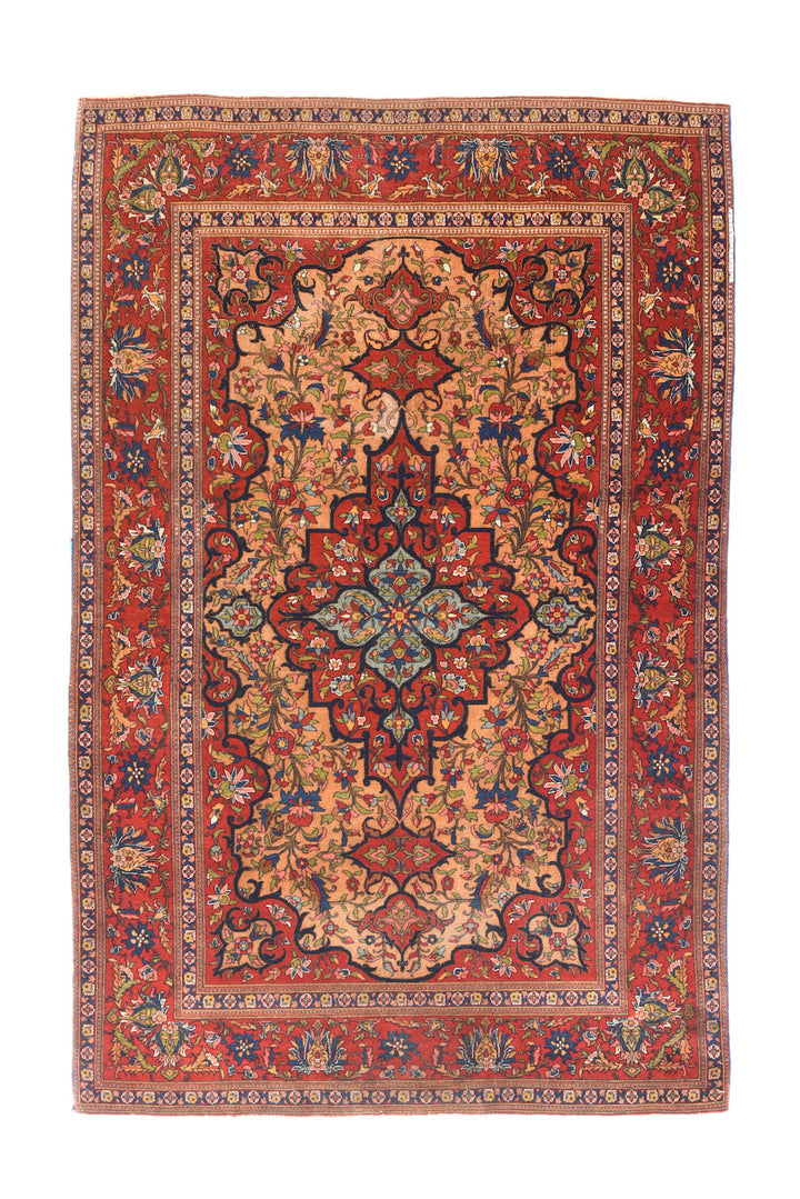 Antique Isfahan Rug 4'5'' x 7'10''