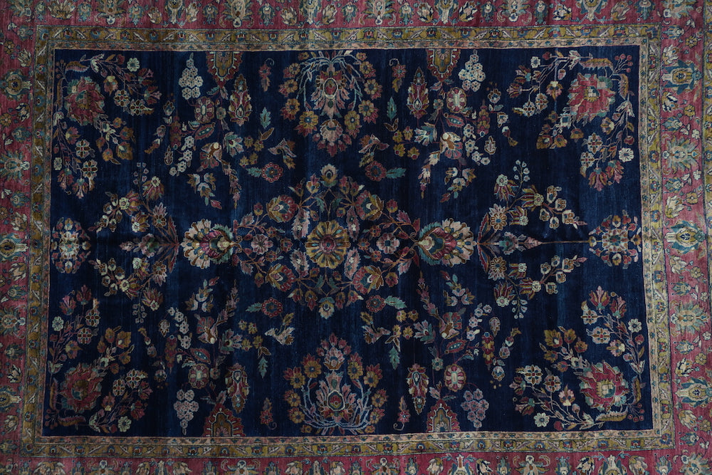 Antique Sarouk Mohajeran Rug 8'9'' x 11'9''