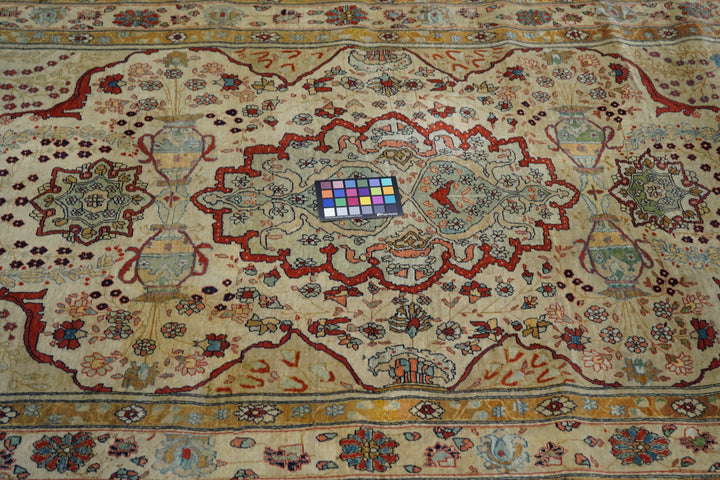 Antique Kashan Rug 4'3'' x 7'2''