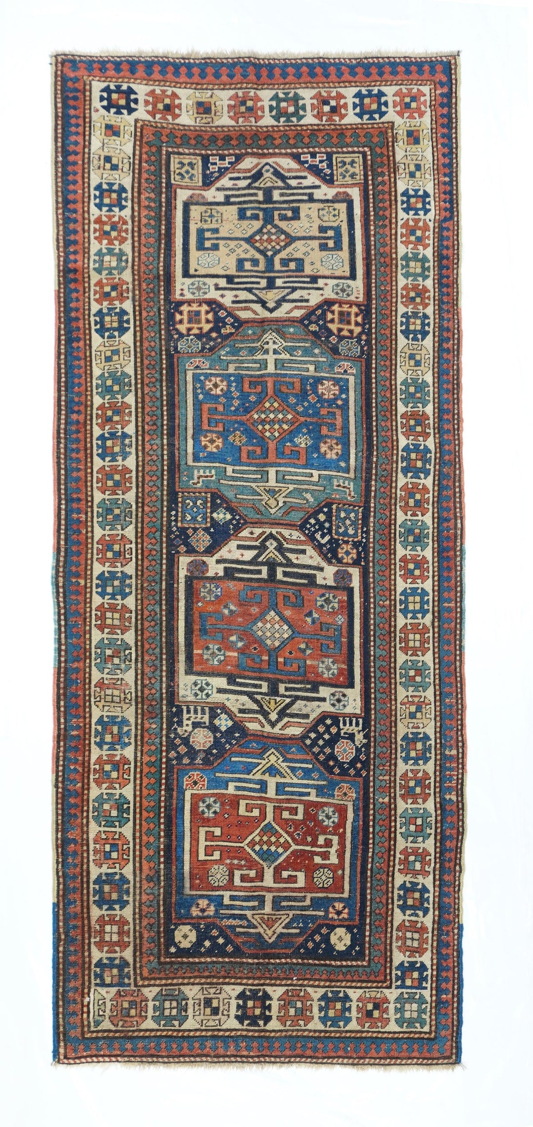 Antique Kazak Rug 3'1'' x 7'7''