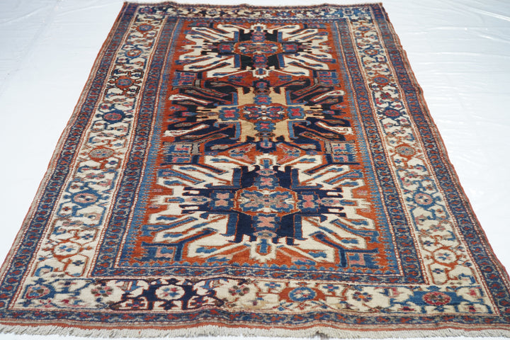 Antique Caucasian Karajeh Weave Rug 4'5'' x 7'5''