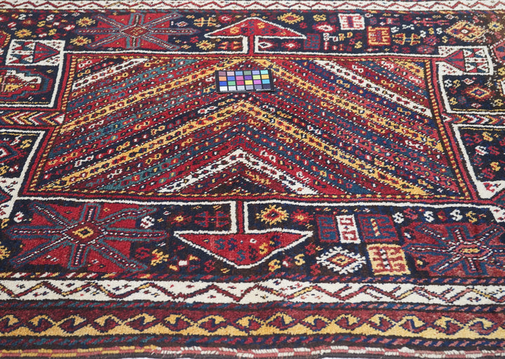 Antique Kashkai Shiraz Rug 4'8'' x 7'