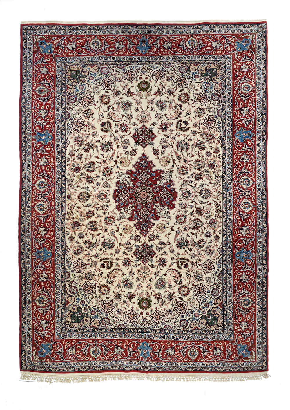 Antique Isfahan Rug 6'7'' x 9'8'' – Victor Gallery