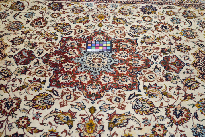 Antique Isfahan Rug 6'8'' x 10'9''