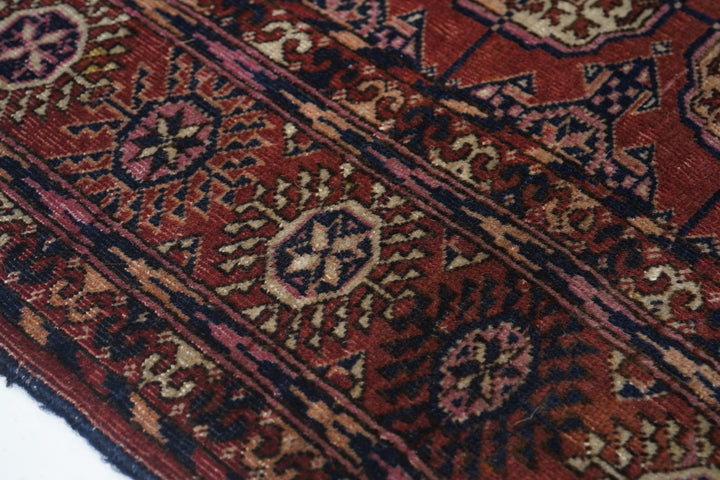 Antique Turkmen Rug 3'8'' x 5'10''