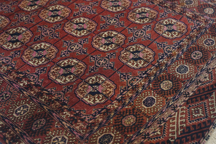 Antique Turkmen Rug 3'8'' x 5'10''