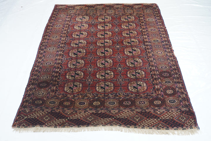 Antique Turkmen Rug 3'8'' x 5'10''