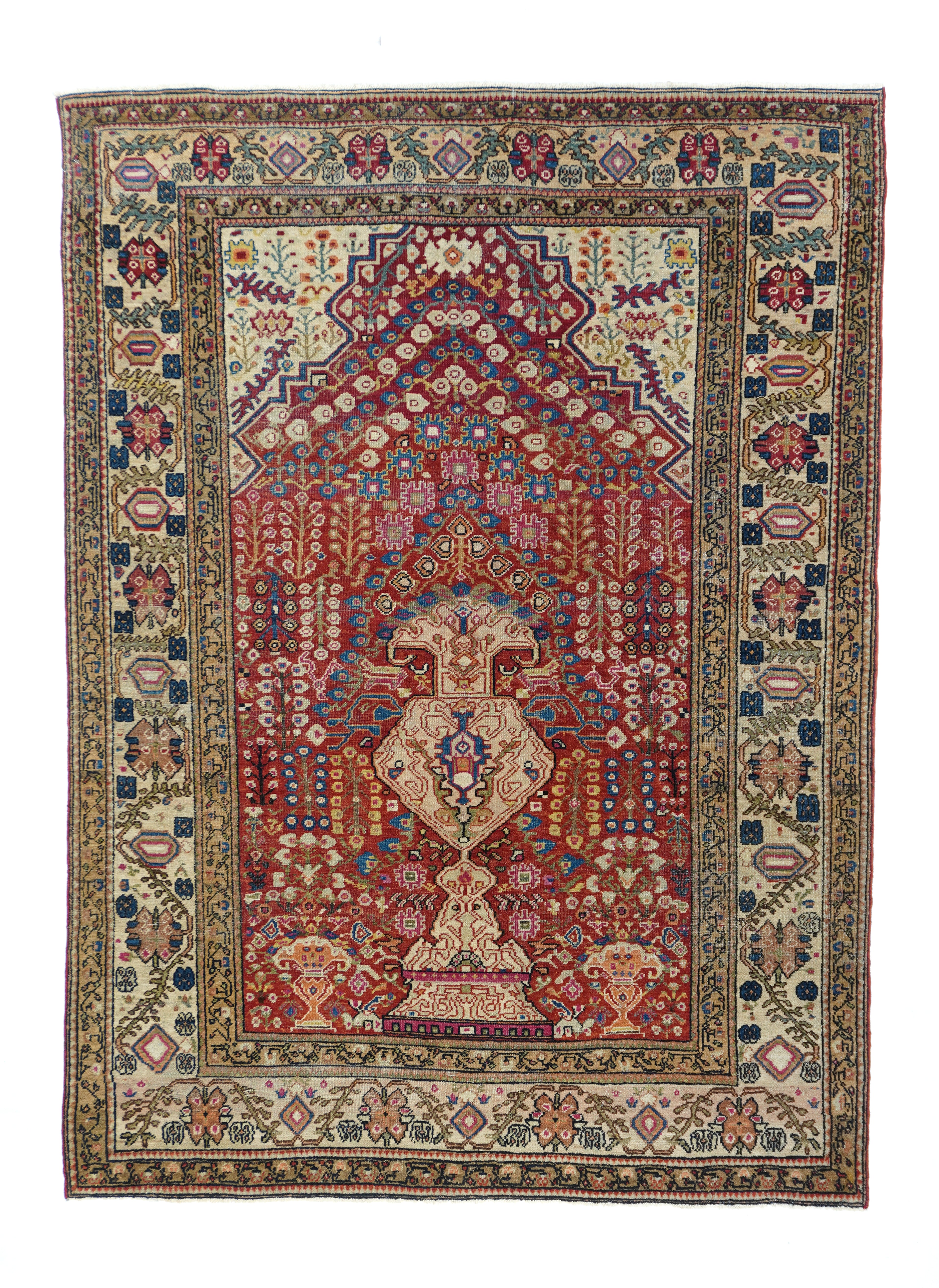 Antique Persian Farahan Rug 4'9'' x 6'7'' – Victor Gallery