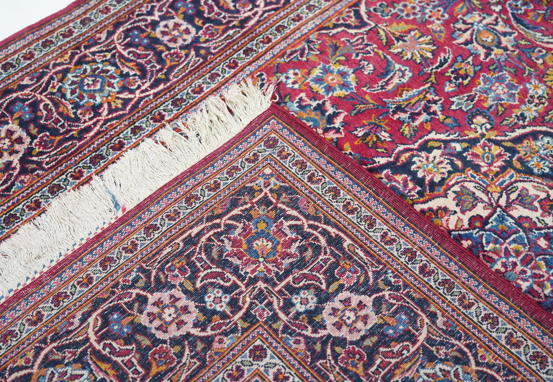 Vintage  Kashan Rug 4'4'' x 6'8''