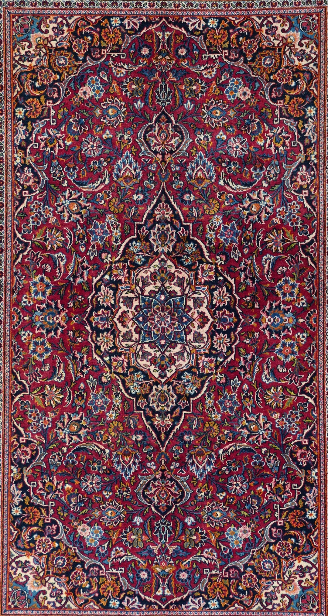 Vintage  Kashan Rug 4'4'' x 6'8''