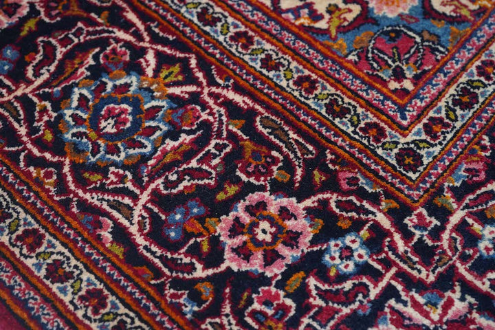 Vintage  Kashan Rug 4'4'' x 6'8''