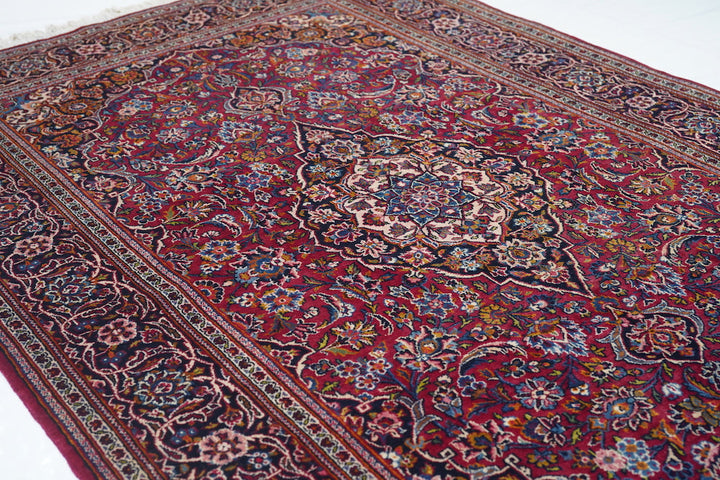 Vintage  Kashan Rug 4'4'' x 6'8''