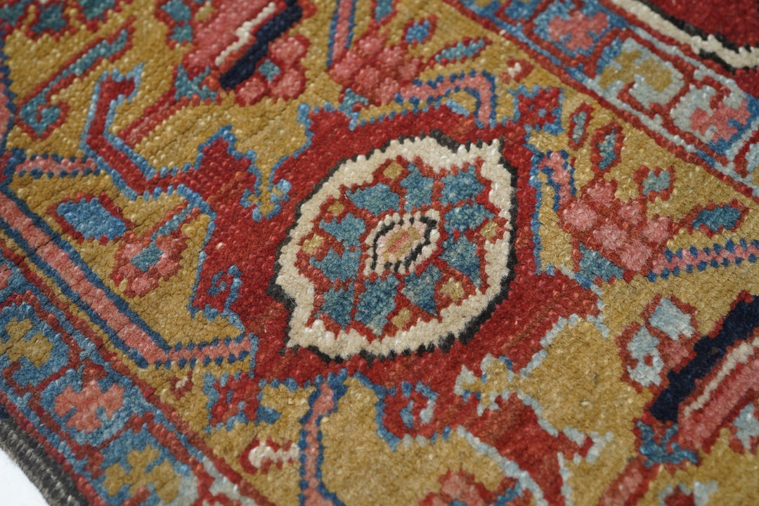 Antique Heriz Rug 5'2'' x 6'10''