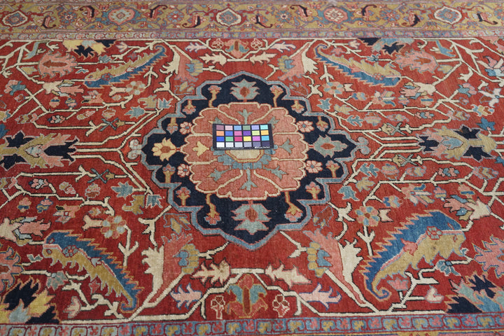 Antique Heriz Rug 5'2'' x 6'10''