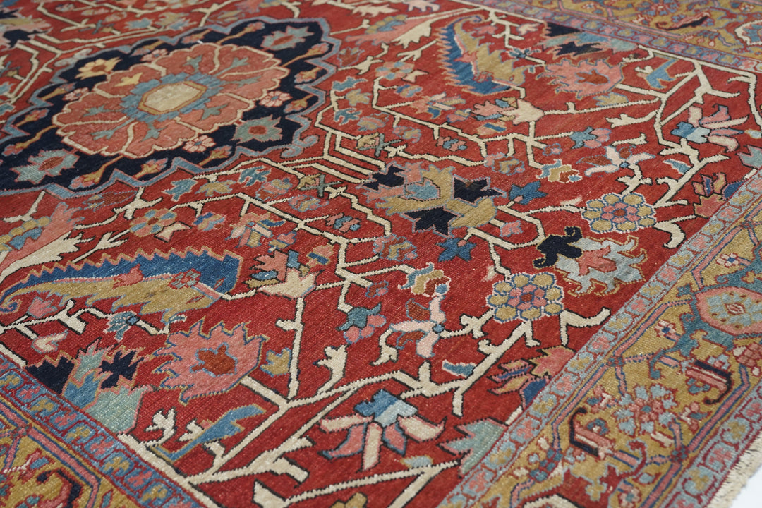 Antique Heriz Rug 5'2'' x 6'10''