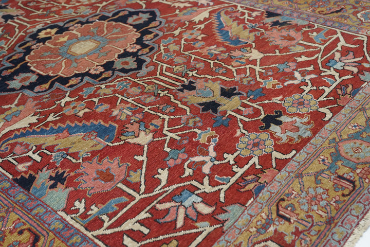Antique Heriz Rug 5'2'' x 6'10''