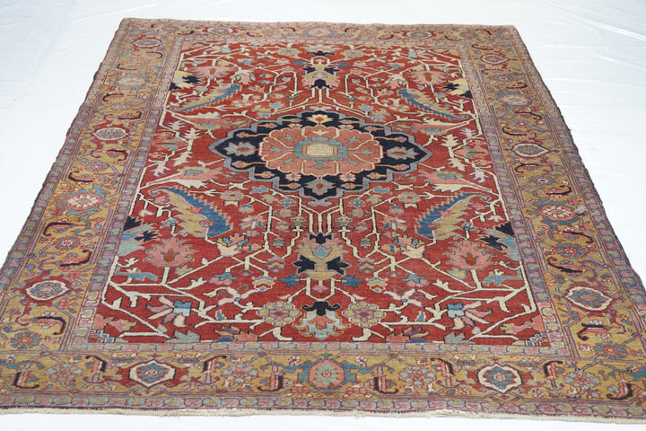 Antique Heriz Rug 5'2'' x 6'10''