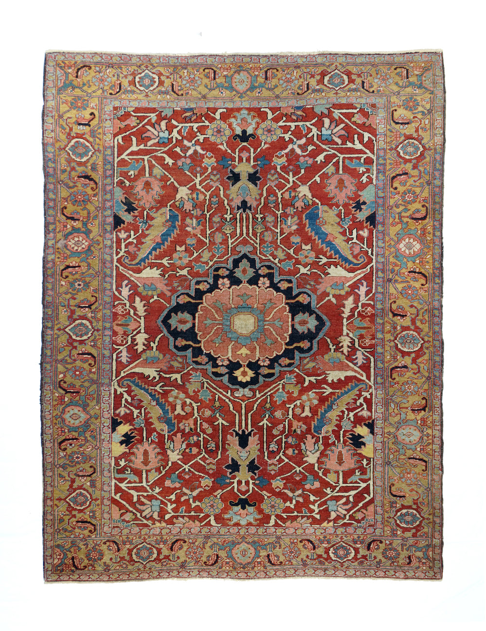 Antique Heriz Rug 5'2'' x 6'10''
