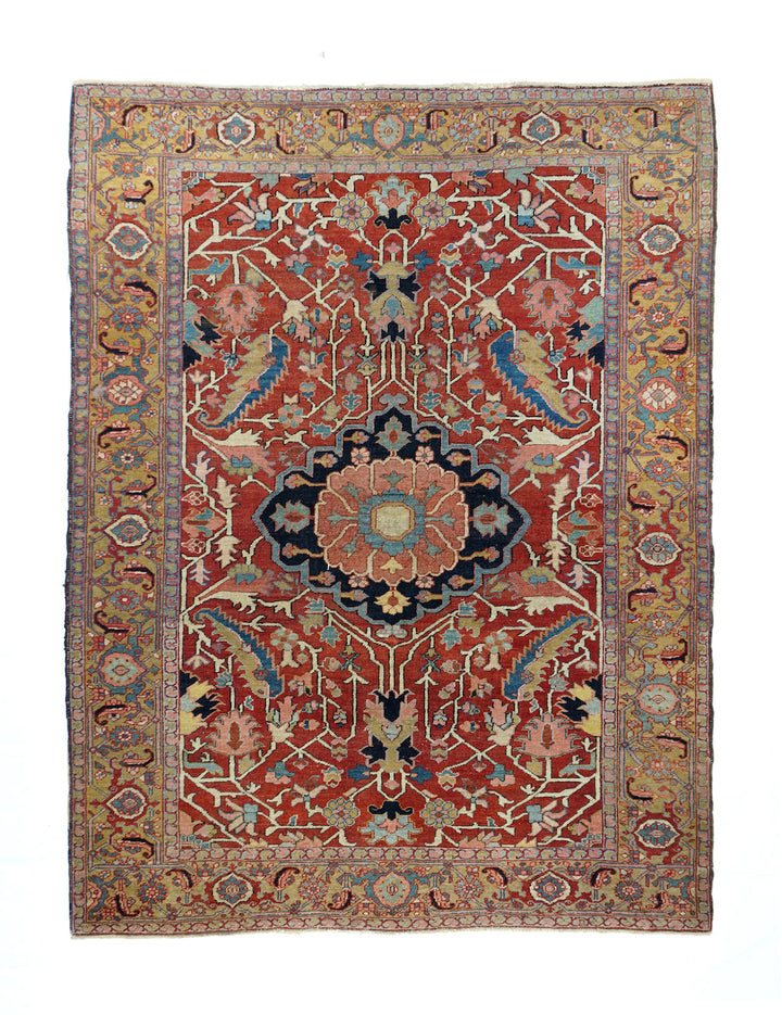 Antique Heriz Rug 5'2'' x 6'10''