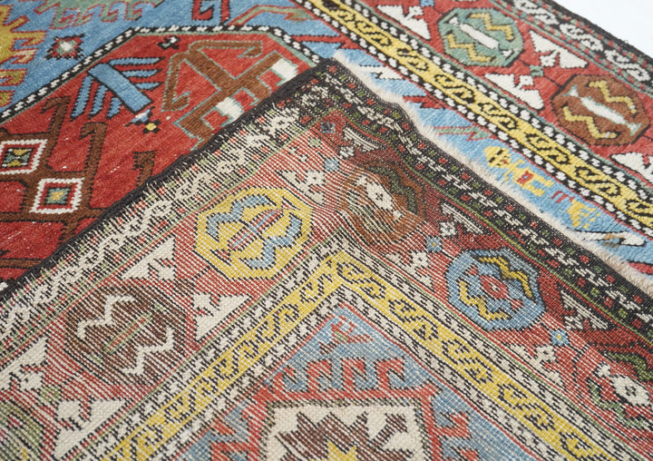 Antique Kazak Rug 3'6'' x 9'10''