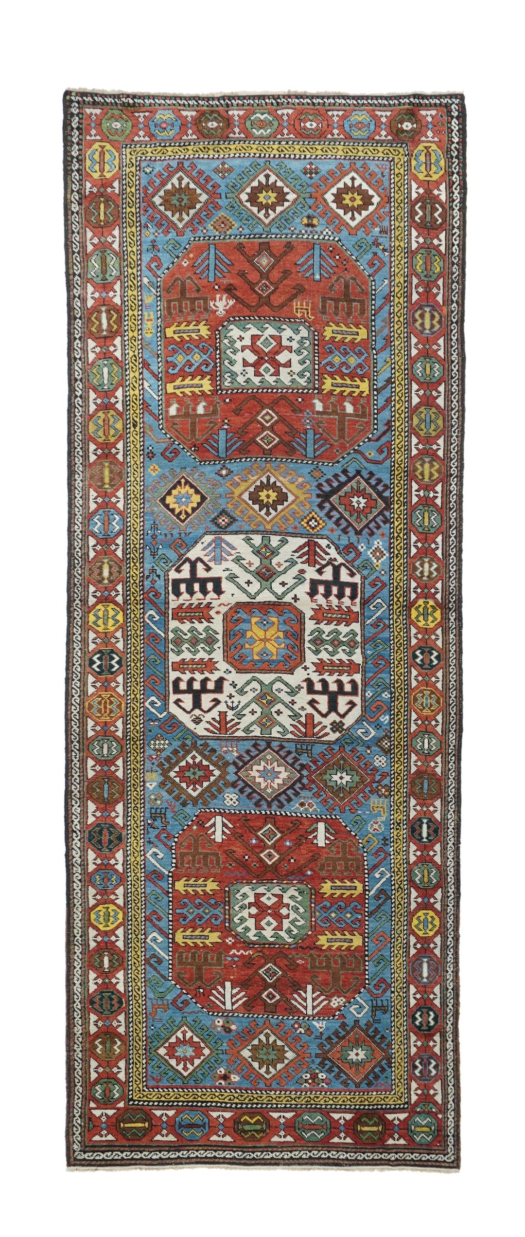 Antique Kazak Rug 3'6'' x 9'10''
