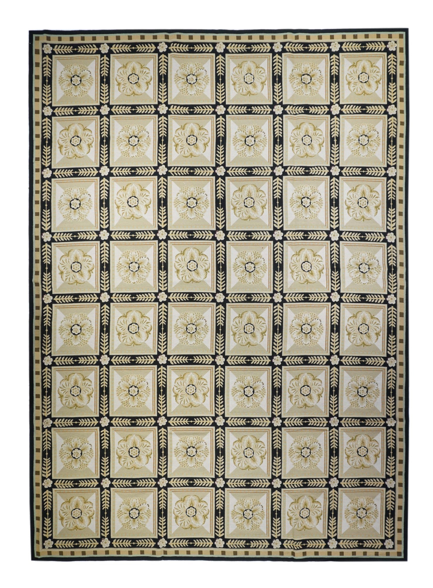 French Aubusson Design Rug 10'0