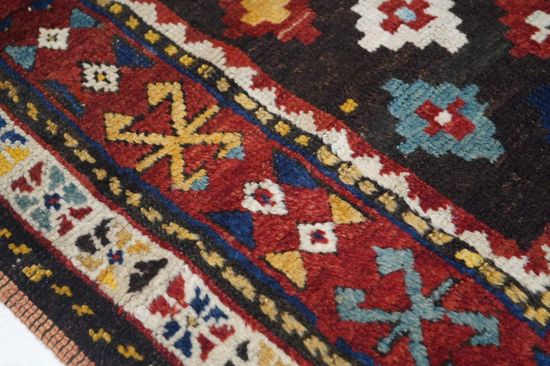 Antique Southern Caucasian Tribal Rug 4'6'' x 6'2''