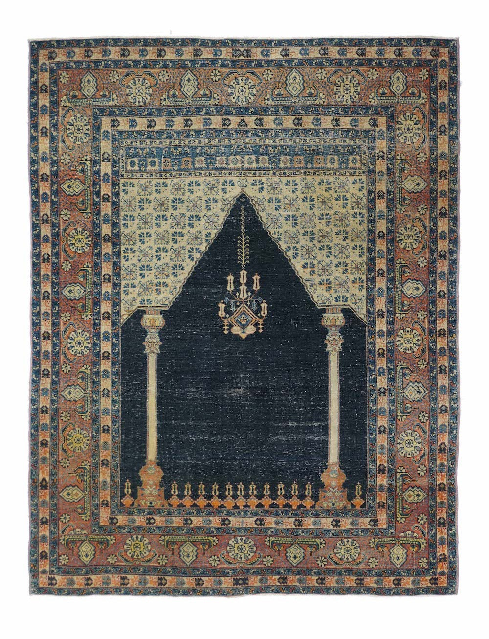 Antique Tabriz Rug 4'5'' x 5'9'' – Victor Gallery