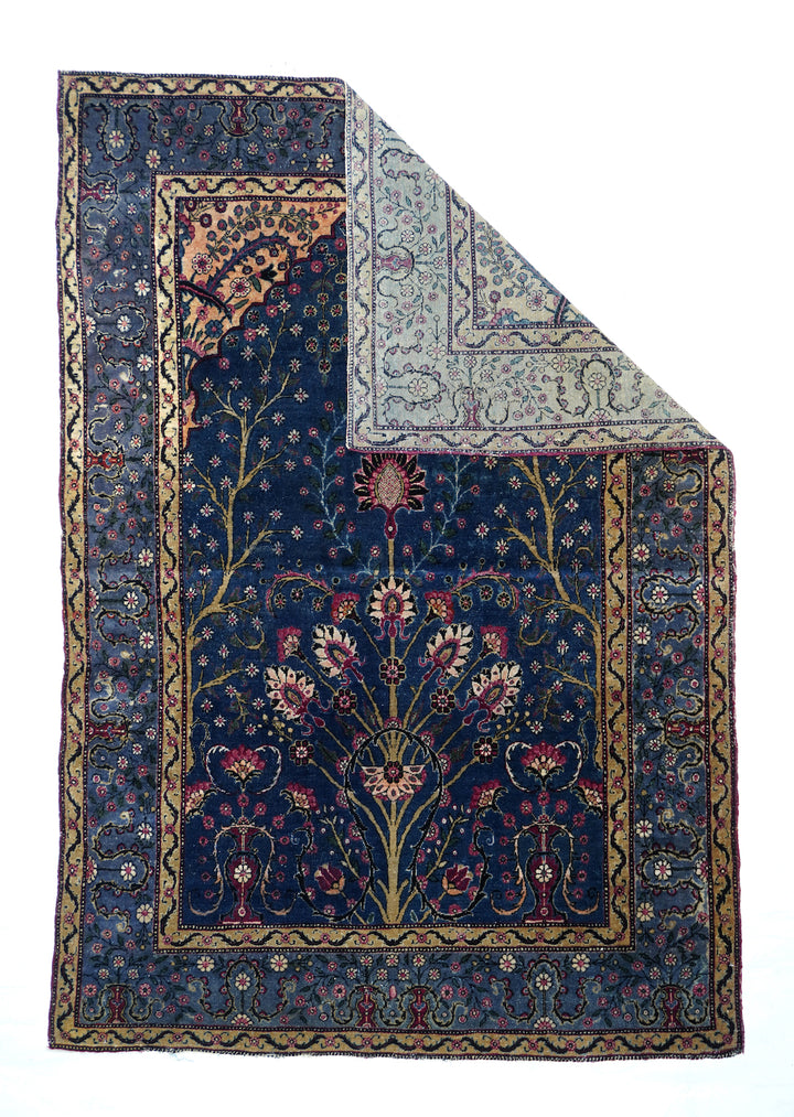 Antique Persian Tehran Rug 4'5'' x 6'7''