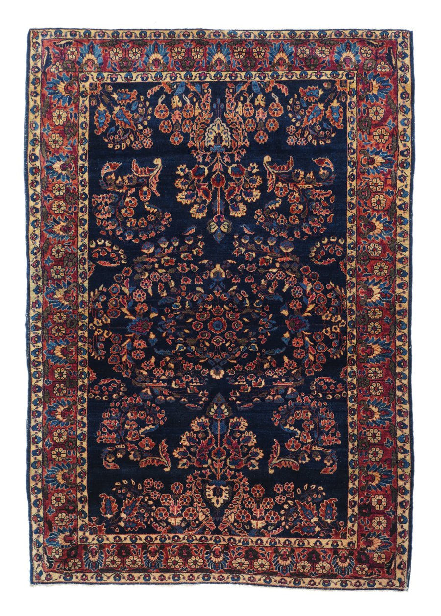 Antique Persian Navy Mohajeran Sarouk