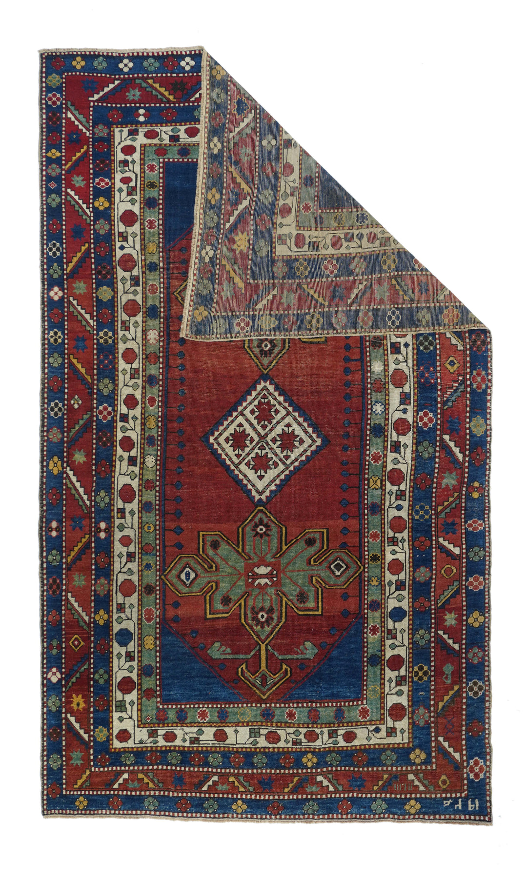 Antique Karabagh Kazak Rug 5'0" x 8'11''