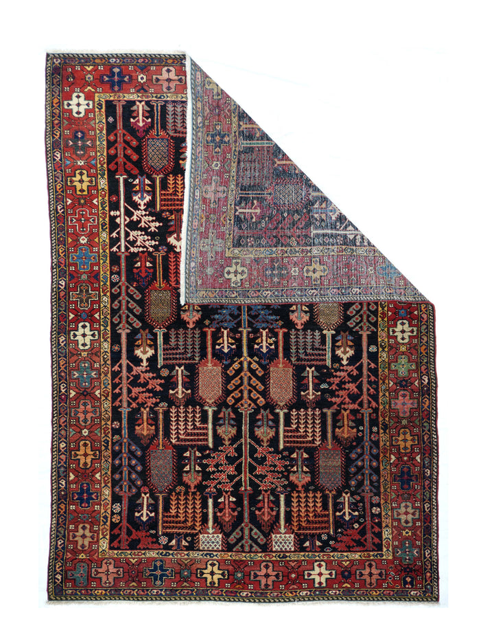 Fine Antique Persian Tribal Bakhtiari Rug 4'8'' x 6'9''