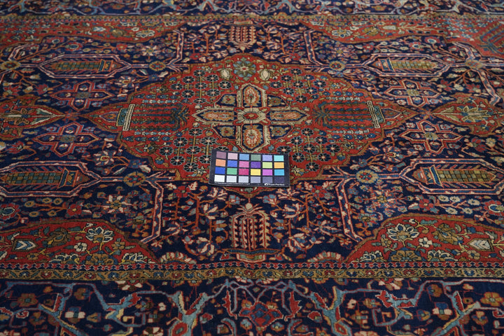 Antique Mohtasham Kashan Rug 4'4'' x 6'6''