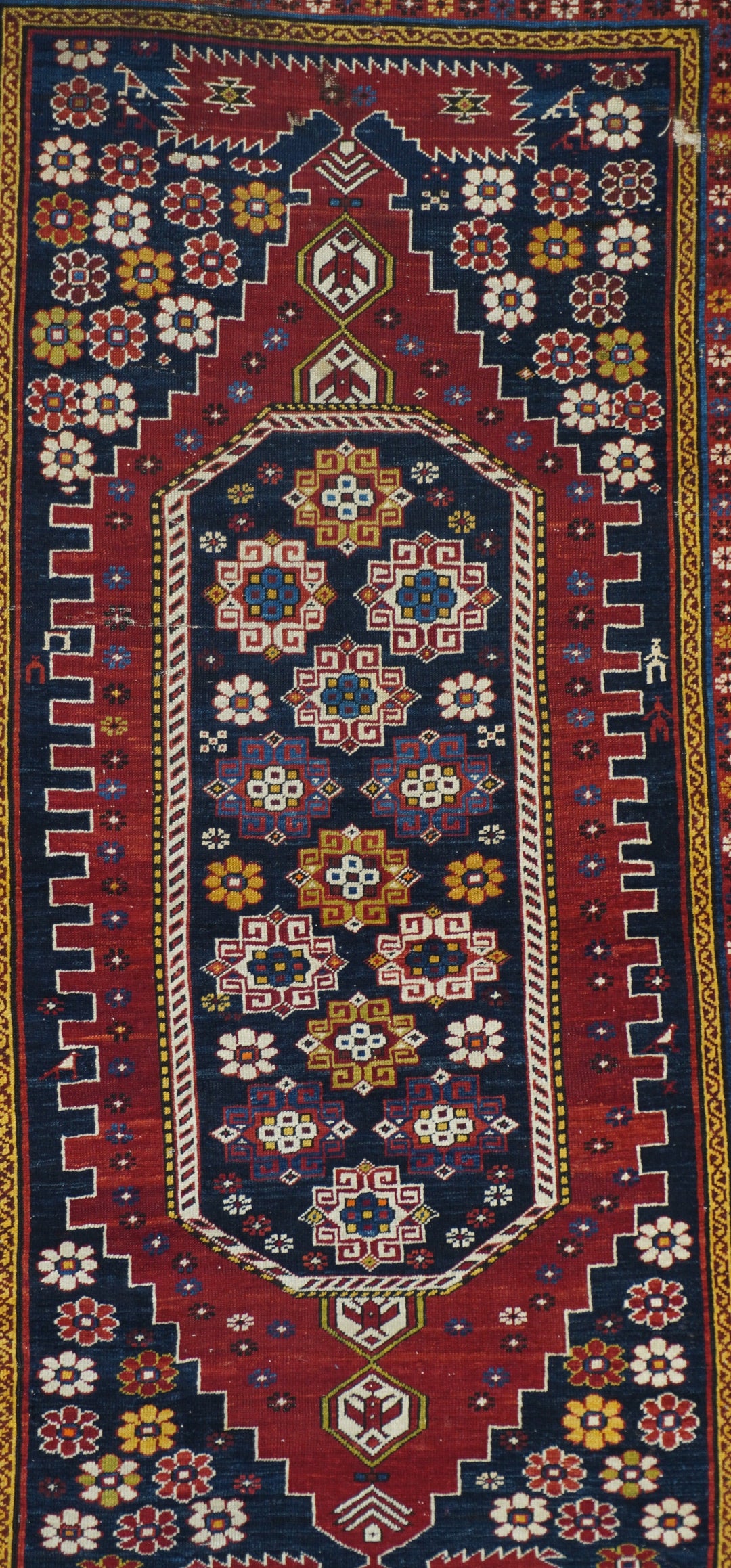 Antique Caucasian Shirvan Rug 4'0'' x 6'9''