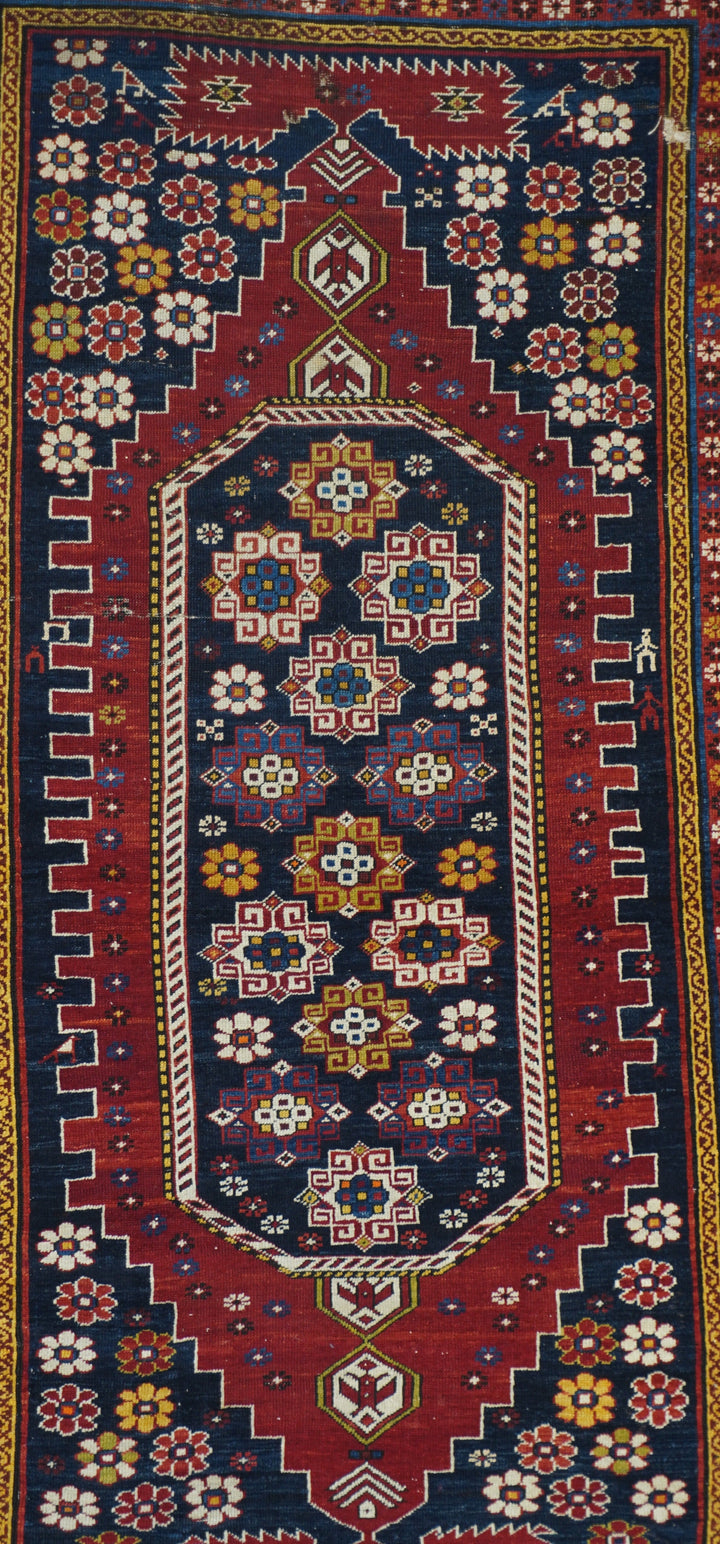 Antique Caucasian Shirvan Rug 4'0'' x 6'9''