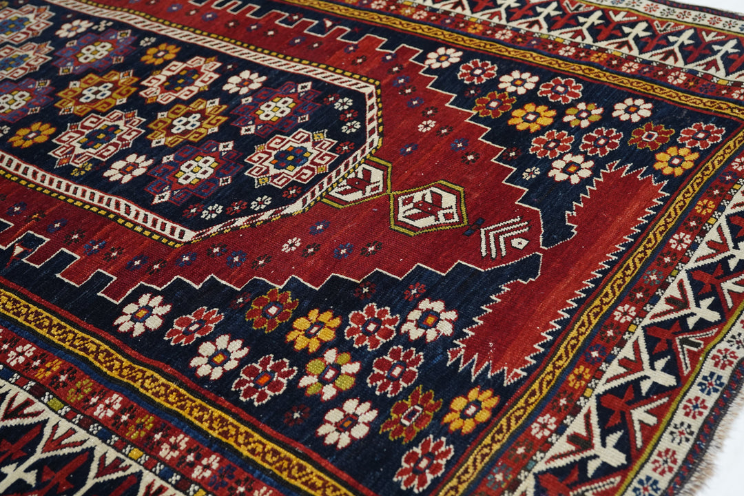 Antique Caucasian Shirvan Rug 4'0'' x 6'9''