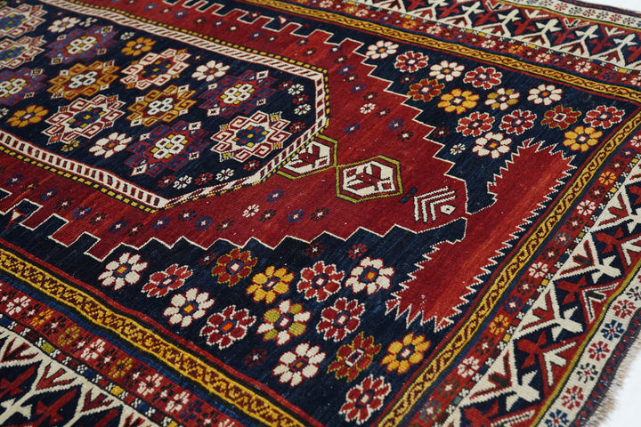 Antique Caucasian Shirvan Rug 4'0'' x 6'9''