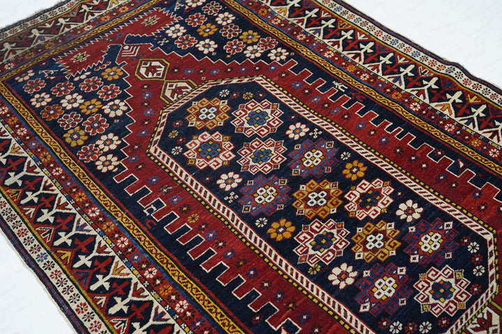 Antique Caucasian Shirvan Rug 4'0'' x 6'9''