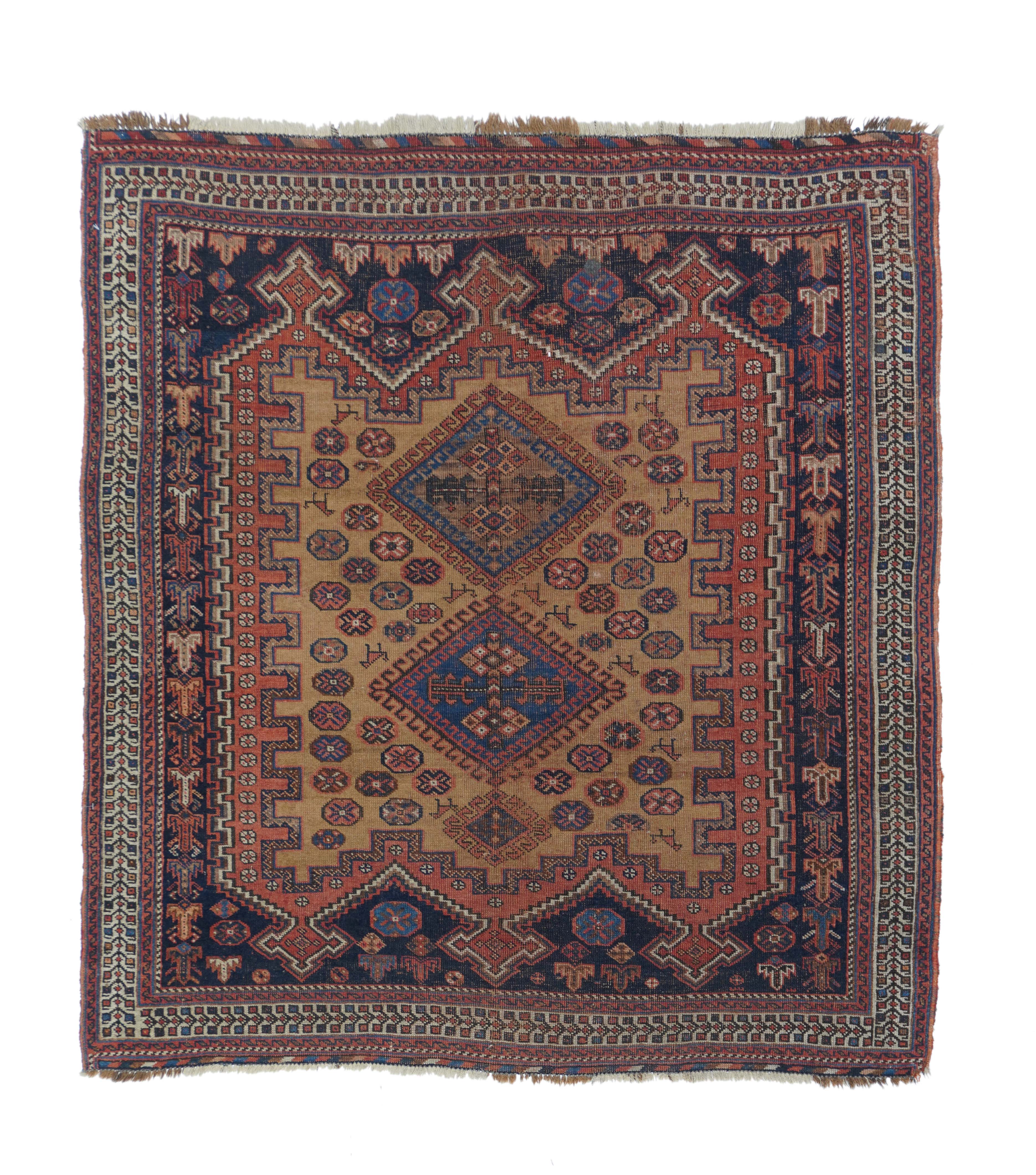 Antique Afshar Rug 3'11'' x 4'5'' – Victor Gallery