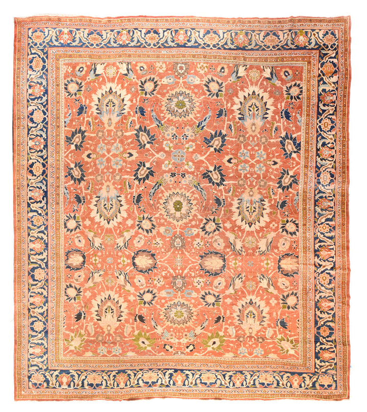 Antique Sultanabad Rug 13'8'' x 14'6''
