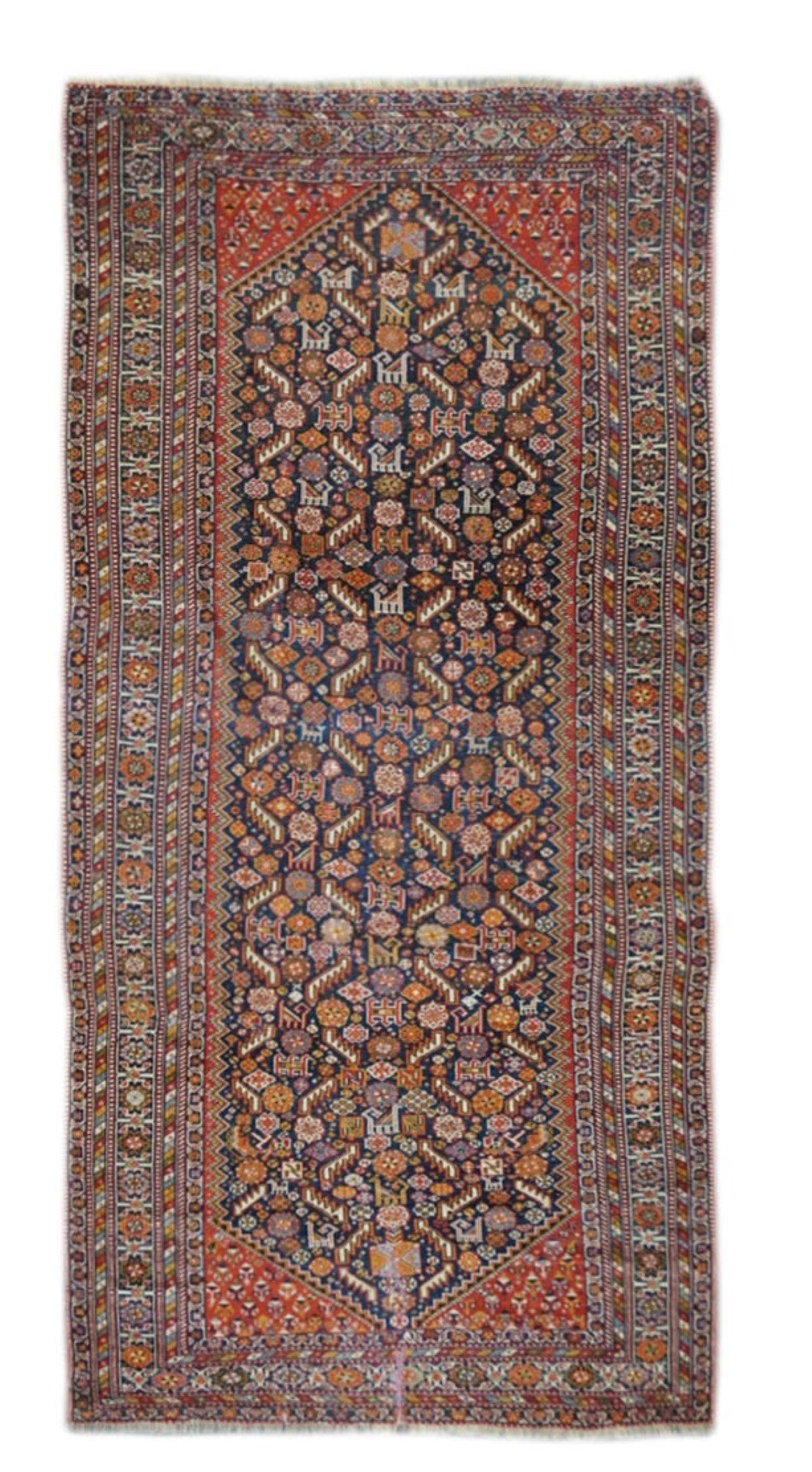 Antique Qashqai Rug 3'6'' x 7'5'' – Victor Gallery