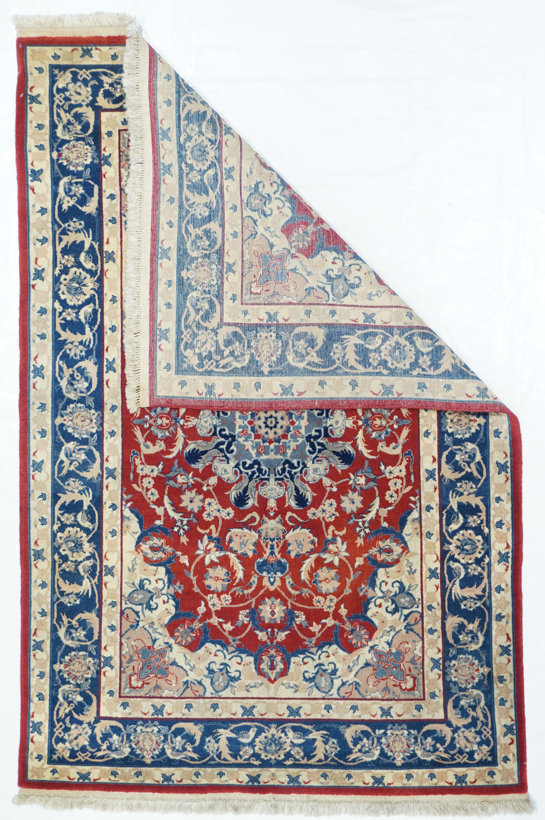 Vintage Isfahan Rug 4' x 6'