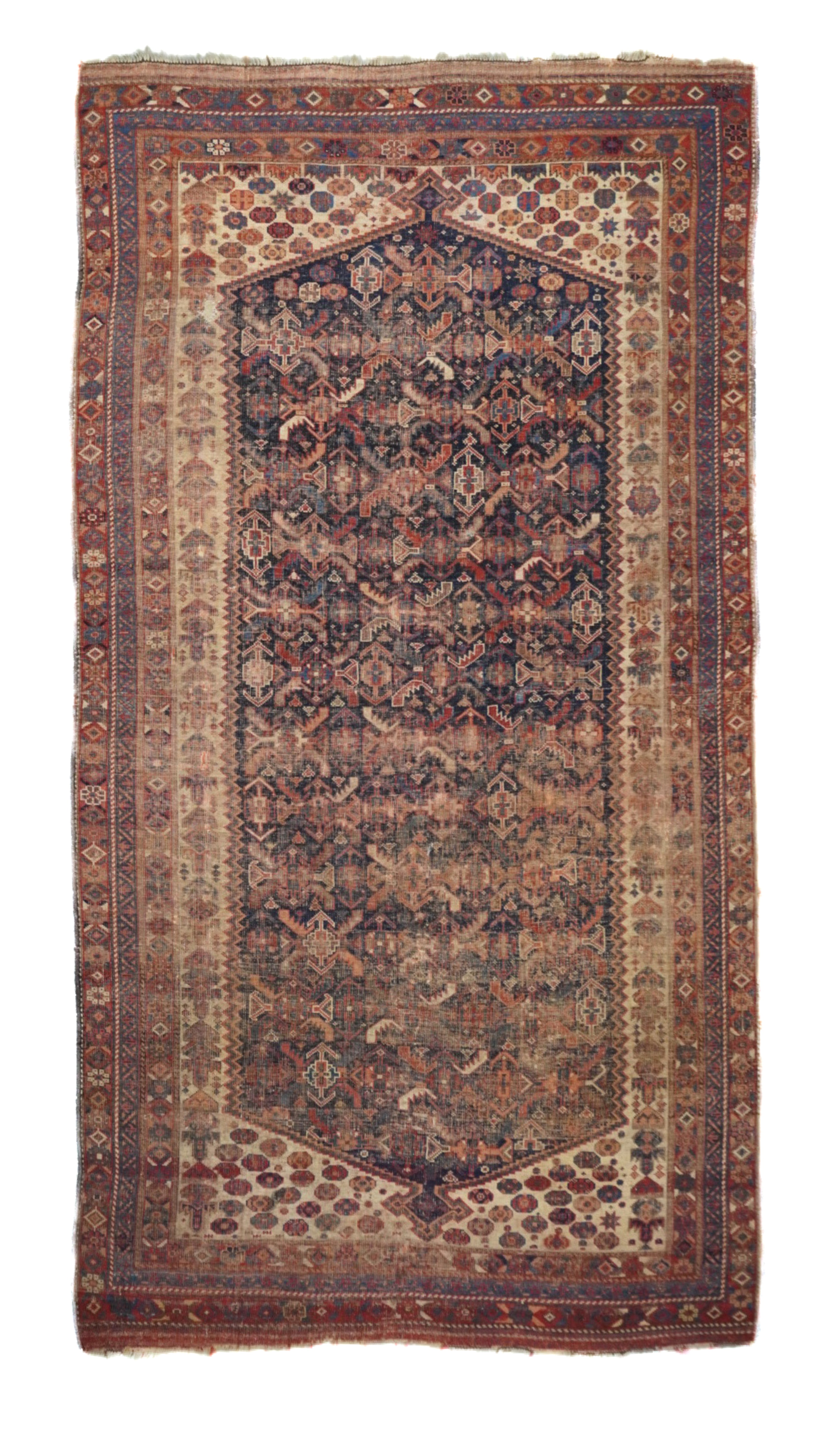 Antique Persian Qashqai Rug 4'6'' x 8'4'' – Victor Gallery