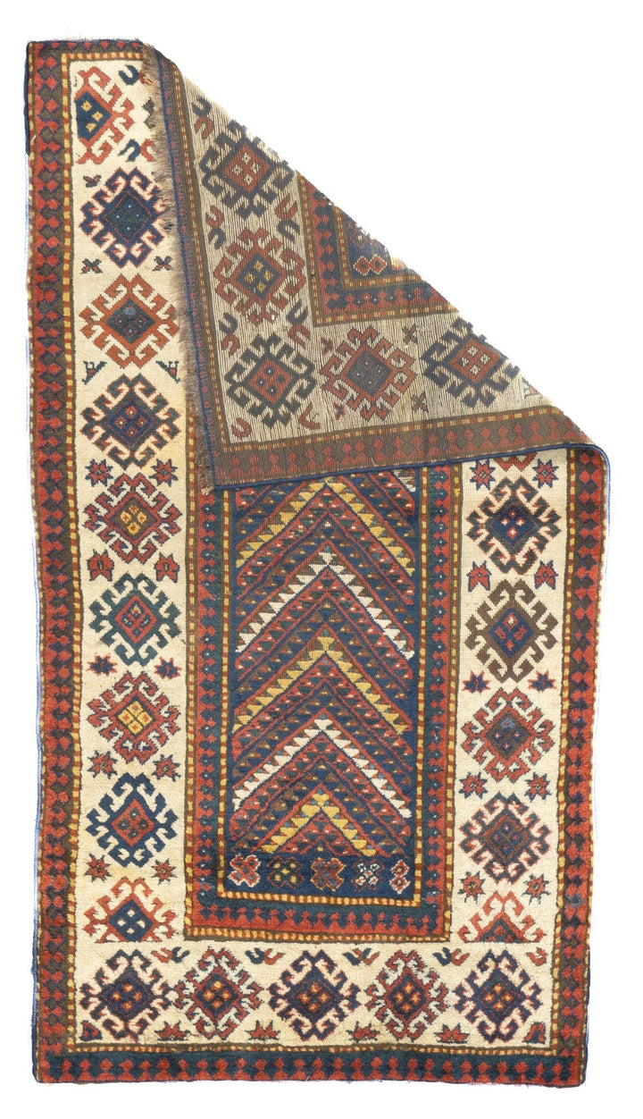Antique Kazak Rug 3'4'' x 6'2''