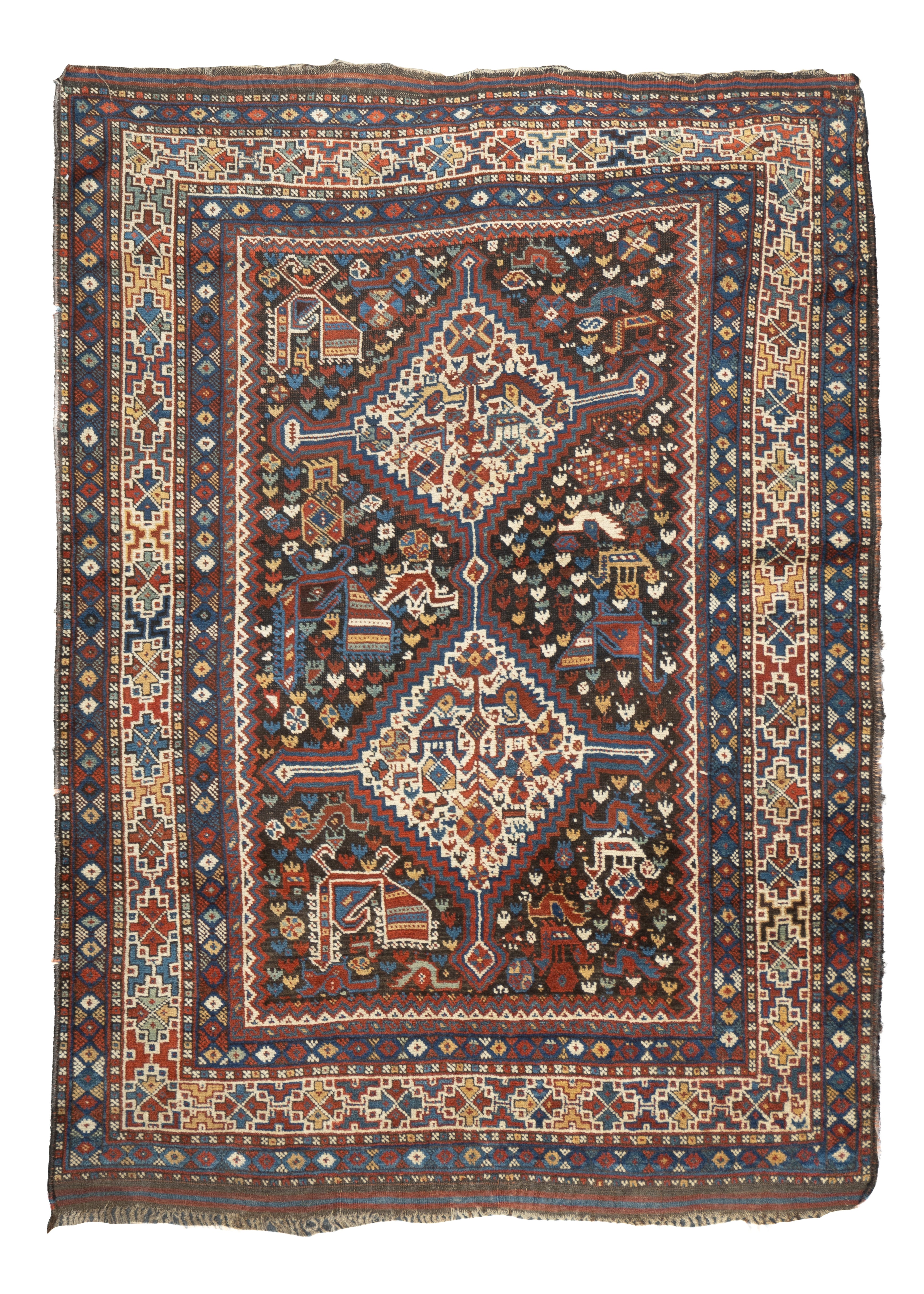Antique Qashqai Rug 4'7'' x 6'5'' – Victor Gallery