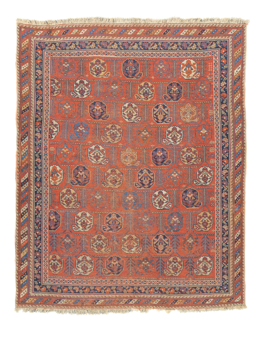 Antique Persian Afshar 4'2'' x 5'1''