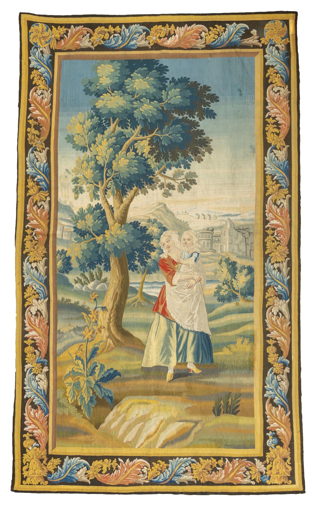 Extremely Fine Antique French Beauvais Tapestry