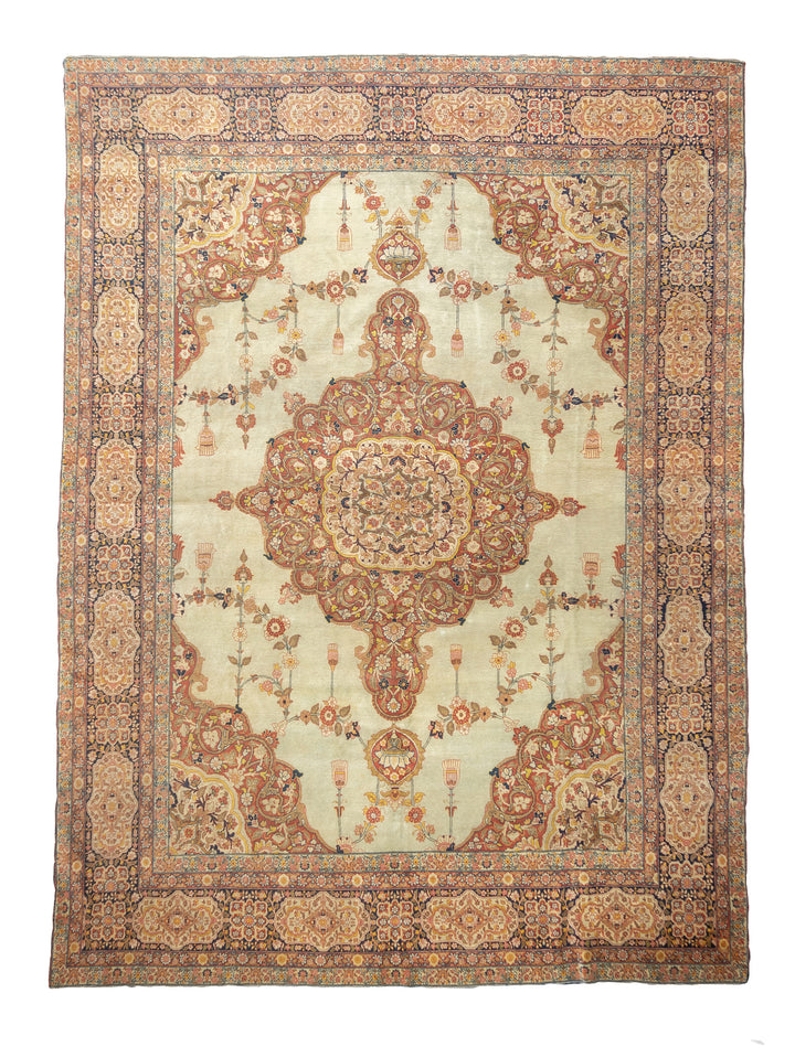 Antique Persian Haji Jalili Tabriz 9'1'' x 12'9''