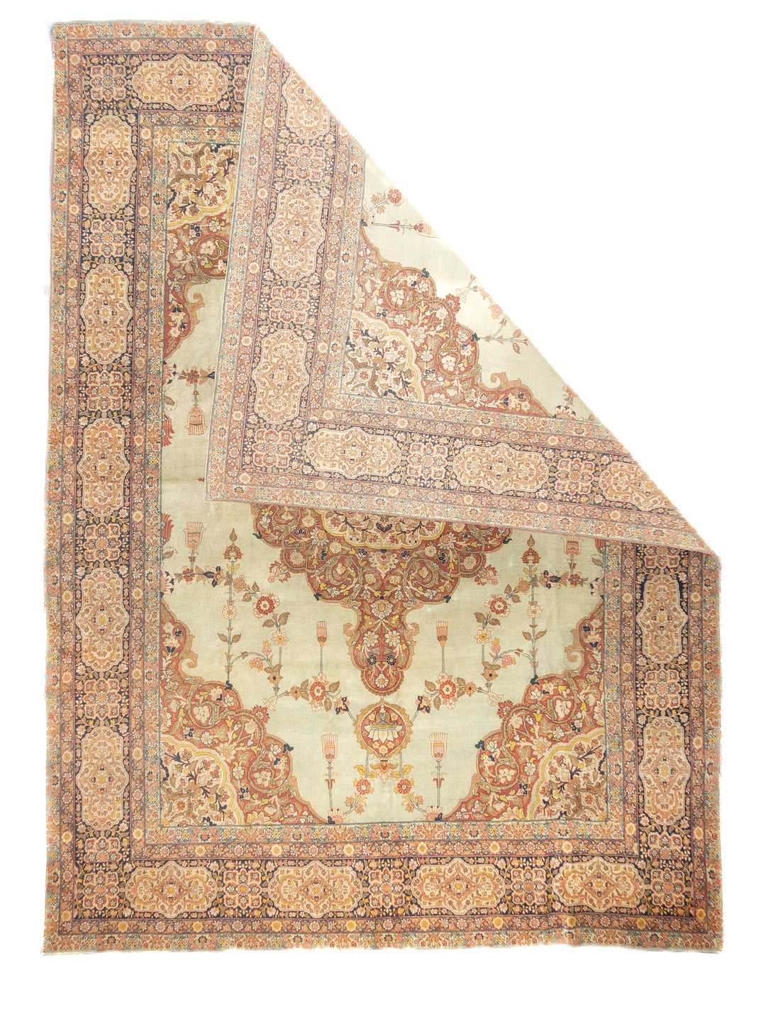 Antique Persian Haji Jalili Tabriz Rug 9'1'' x 12'9''