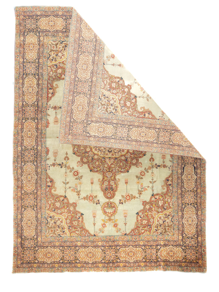 Antique Persian Haji Jalili Tabriz Rug 9'1'' x 12'9''